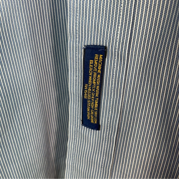 Tommy Hilfiger Blue Stripe Button Down Shirt - Picture 4 of 8